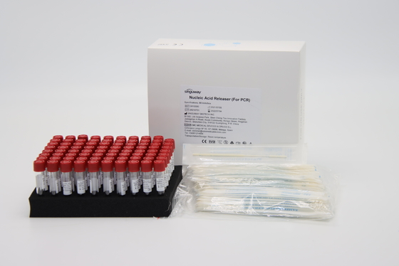 การสกัดตัวอย่างทางชีวภาพของไวรัสสำหรับการสกัดสารรีเอเจนต์ Pharynx ไม้กวาด PCR Clean Up ชุด CE