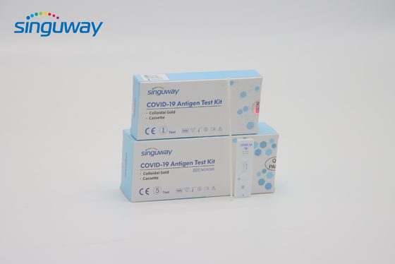 ชุดทดสอบตัวเอง Rapid Antigen 15 นาทีการ์ดทดสอบที่ผ่านการรับรองจากยุโรป ISO13485 ISO9001