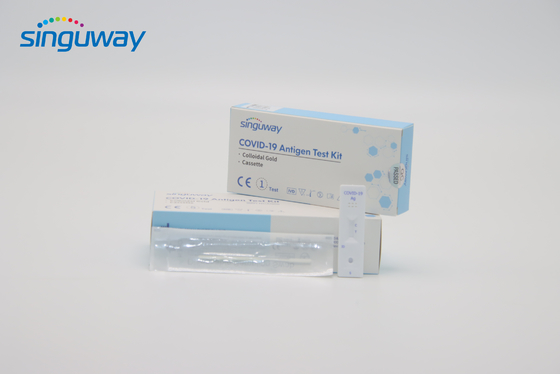 CE ไวรัสโคโรน่า Ag Antigen Rapid Test Cassette ไม้กวาด การทดสอบส่วนบุคคลที่สะดวกสบาย