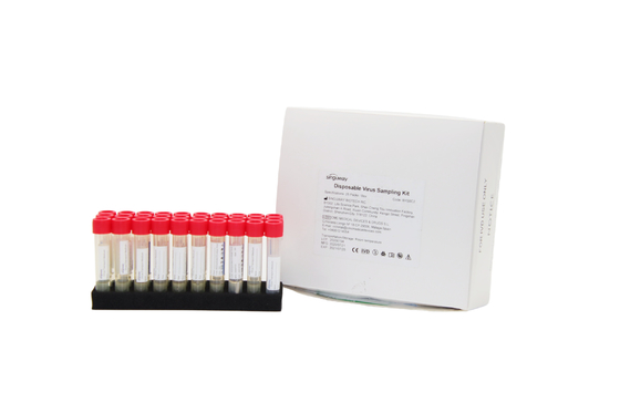 3mL Transport Medium ชุดเก็บตัวอย่างไวรัสแบบใช้แล้วทิ้ง จมูก ไม้กวาด Collection ชุด ISO9001