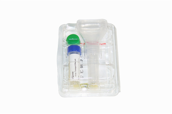 การสุ่มตัวอย่างแบบใช้แล้วทิ้งแบบโปร่งใสปราศจากเชื้อ ไม้กวาด Tube RNA DNA Collection ชุด Saliva