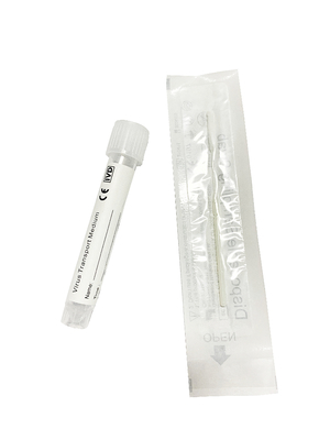 OEM VTM ชุดเก็บตัวอย่างไวรัสแบบใช้แล้วทิ้ง 7ml หลอดสื่อไวรัส