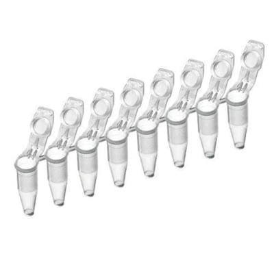 Lab PCR อุปกรณ์เสริม Plastic Disposable 8 Well PCR Tube Strips